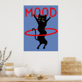 Mood cat | Funny & decorative Poster (Küche)