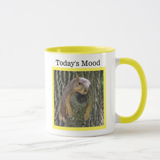 Mood, Funny Faulenzer, müde, müde Eichhörnchen Tasse (Rechts)