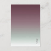 Mood Gradient Wedding Details Burgundy Mist ID741 Begleitkarte (Rückseite)