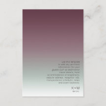 Mood Gradient Wedding Details Burgundy Mist ID741