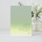 Mood Gradient Wedding Details Frühjahrswiese ID741 Begleitkarte (Stehend Vorderseite)