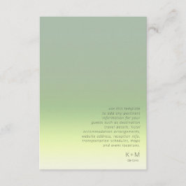 Mood Gradient Wedding Details Frühjahrswiese ID741 Begleitkarte