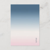 Mood Gradient Wedding Details Preußen Sky ID741 Begleitkarte (Rückseite)