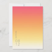 Mood Gradient Wedding Hot Summer ID741 Save The Date (Vorderseite)
