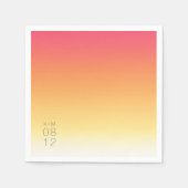 Mood Gradient Wedding Hot Summer ID741 Serviette (Vorderseite)