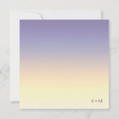 Mood Gradient Wedding Indigo Sunset ID741 Einladung (Rückseite)