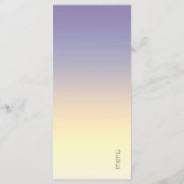 Mood Gradient Wedding Indigo Sunset ID741 Menükarte (Rückseite)