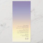Mood Gradient Wedding Indigo Sunset ID741 Menükarte (Vorderseite)