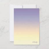 Mood Gradient Wedding Indigo Sunset ID741 RSVP Karte (Vorderseite)
