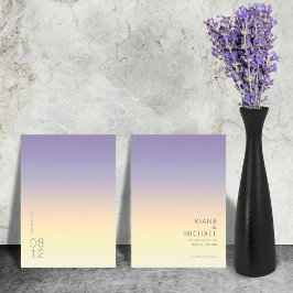 Mood Gradient Wedding Indigo Sunset ID741 Save The Date