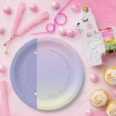 Mood Gradient Wedding Pastel Dawn ID741 Pappteller (Party)