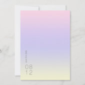 Mood Gradient Wedding Pastel Dawn ID741 Save The Date (Vorderseite)