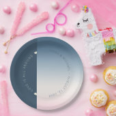 Mood Gradient Wedding Preußen Sky ID741 Pappteller (Party)