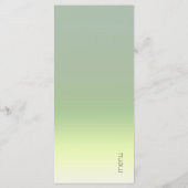 Mood Gradient Wedding Spring Meadow ID741 Menükarte (Rückseite)