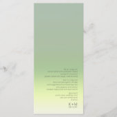 Mood Gradient Wedding Spring Meadow ID741 Menükarte (Vorderseite)