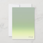 Mood Gradient Wedding Spring Meadow ID741 RSVP Karte (Vorderseite)