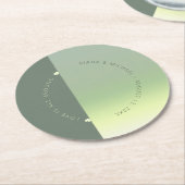 Mood Gradient Wedding Spring Meadow ID741 Runder Pappuntersetzer (Angewinkelt)