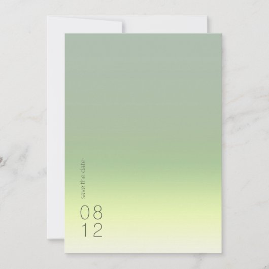 Mood Gradient Wedding Spring Meadow ID741 Save The Date (Vorderseite)