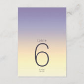 Mood Gradient Wedding Table Indigo Sunset ID741 Einladung (Vorderseite)