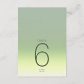Mood Gradient Wedding Table Spring Meadow ID741 Einladung (Vorderseite)