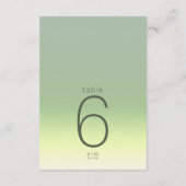 Mood Gradient Wedding Table Spring Meadow ID741 Einladung (Rückseite)