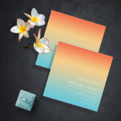 Mood Gradient Wedding Tropical Sky ID741 Einladung