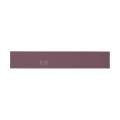 Mood Minimalistisch Wedding Burgundy ID741 Einladungsbanderole (Flach)