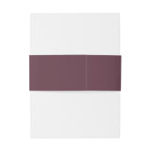 Mood Minimalistisch Wedding Burgundy ID741 Einladungsbanderole (Rückseitenbeispiel)