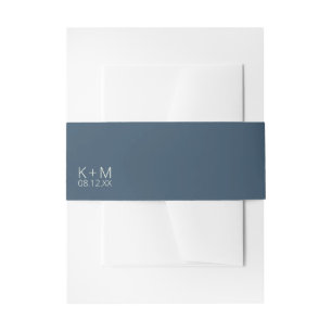 Mood Minimalistisch Wedding Preußen Sky ID741 Einladungsbanderole