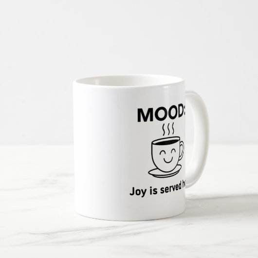 Mood Mugged 2—Smiley Kaffeetasse (VorderseiteRechts)
