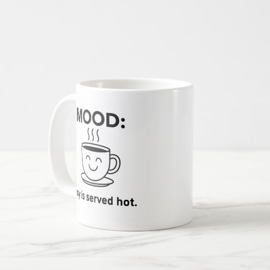 Mood Mugged 2—Smiley Kaffeetasse (Vorderseite Links)