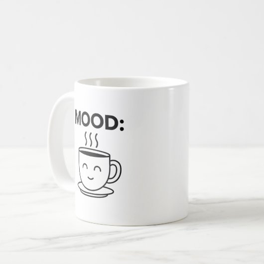 Mood mugged - Soft Smiley Kaffeetasse (Vorderseite Links)