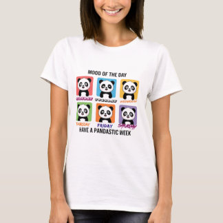 Mood of the Day Cute Panda Illustration | Kawaii  T-Shirt
