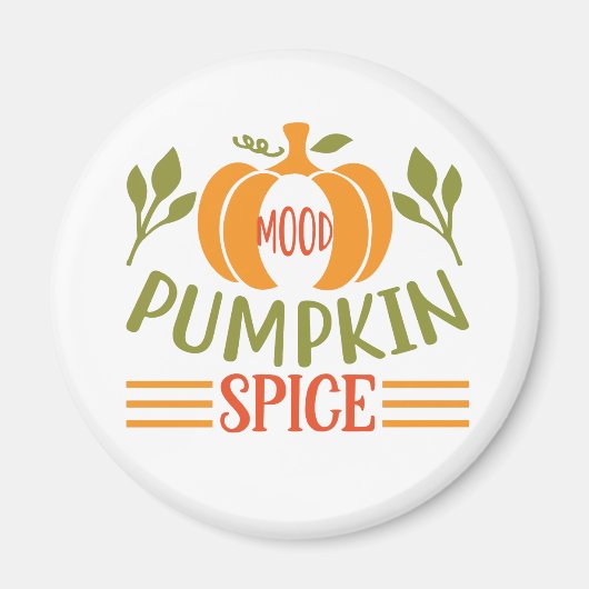 Mood Pumpkin Gewürz - Herbstwoche Magnet (Vorne)