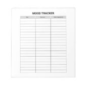 Mood Tracker Notepad Notizblock (Vorderseite)