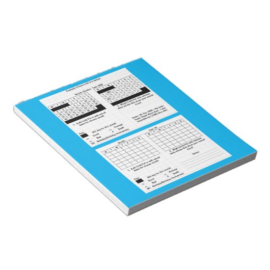 Mood Tracker Notepad Notizblock (angewinkelt)
