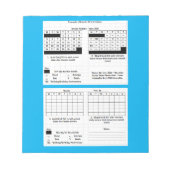 Mood Tracker Notepad Notizblock (Vorderseite)