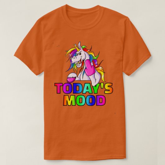 MoodCranky Unicorn Geschenkidee für Erwachsene T-Shirt (Design vorne)