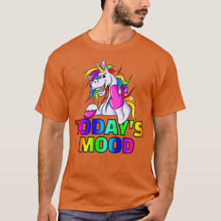 MoodCranky Unicorn Geschenkidee für Erwachsene T-Shirt