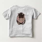 Moodeng hippo kleinkind t-shirt (Rückseite)