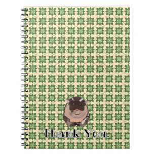 Moodeng Hippo Thailand Stil. Notizblock