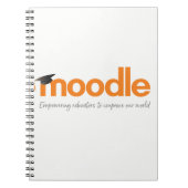 Moodle Notizbuch: Orange Bleistift Notizblock (Vorderseite)