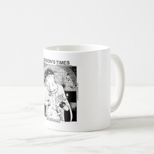 Moodoo Kühe von New Orleans Funny Kaffeetasse (VorderseiteRechts)