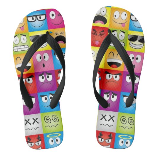 Moods and Emoticons Badesandalen (Fußbett)