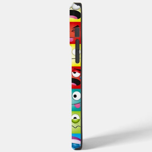 Moods and Emoticons Case-Mate iPhone Hülle (Rückseite / Links)