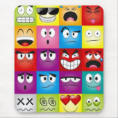 Moods and Emoticons Mousepad (Vorne)