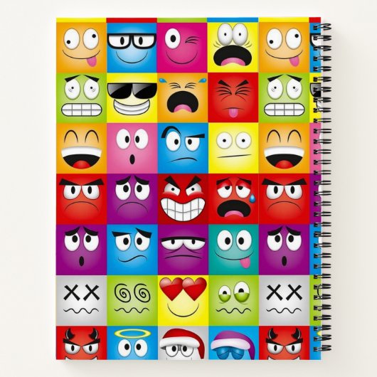 Moods and Emoticons Notizblock (Rückseite)