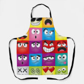 Moods and Emoticons Schürze (Vorderseite)