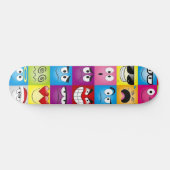 Moods and Emoticons Skateboard (Horizontal)