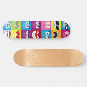 Moods and Emoticons Skateboard (Horizontal)